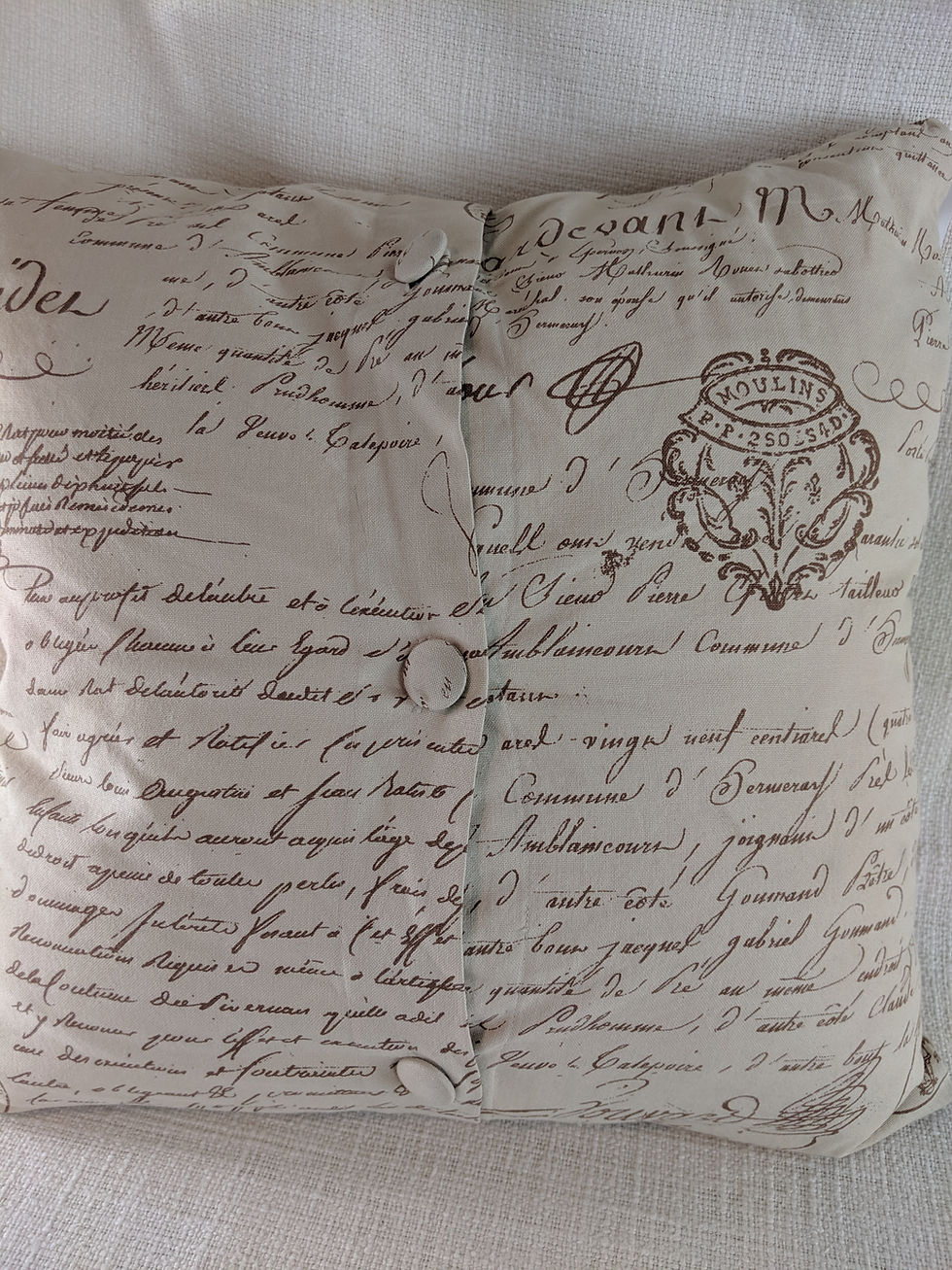 Thumbnail: Pottery Barn Crewel Embroidery Pillow Floral Butterfly French Script 20X20 Down
