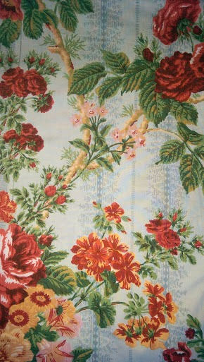 Thumbnail: Shabby Custom Curtain Panel Vintage Bloomcraft, A Royal Windsor Selection