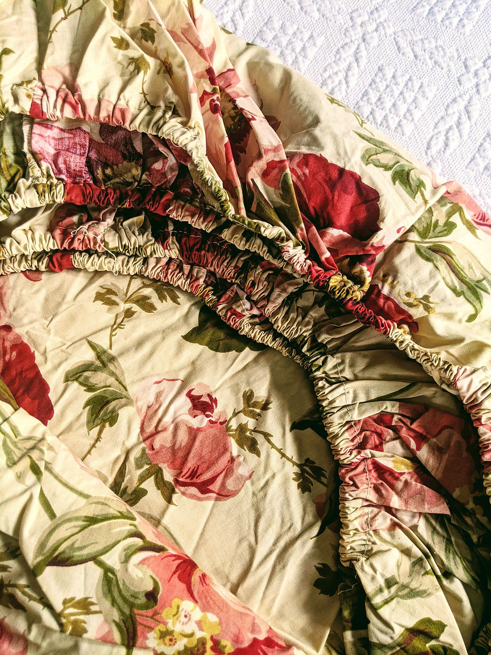 Thumbnail: Floral Queen Fitted Sheet Cotton Blend