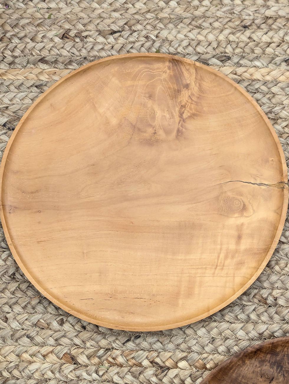 Thumbnail: West Elm Wooden Charger Set of Four 13in