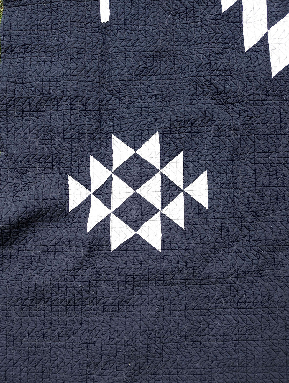 Thumbnail: Pendleton Blanket Quilt King Los Ojos Black White Cotton 108 x 90