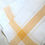 Thumbnail: Vintage Linen Tablecloth White Gold Border Stripes 51" Square