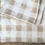Thumbnail: Pottery Barn Rhett Check Organic Percale Duvet Cover Full Queen Neutral One Sham