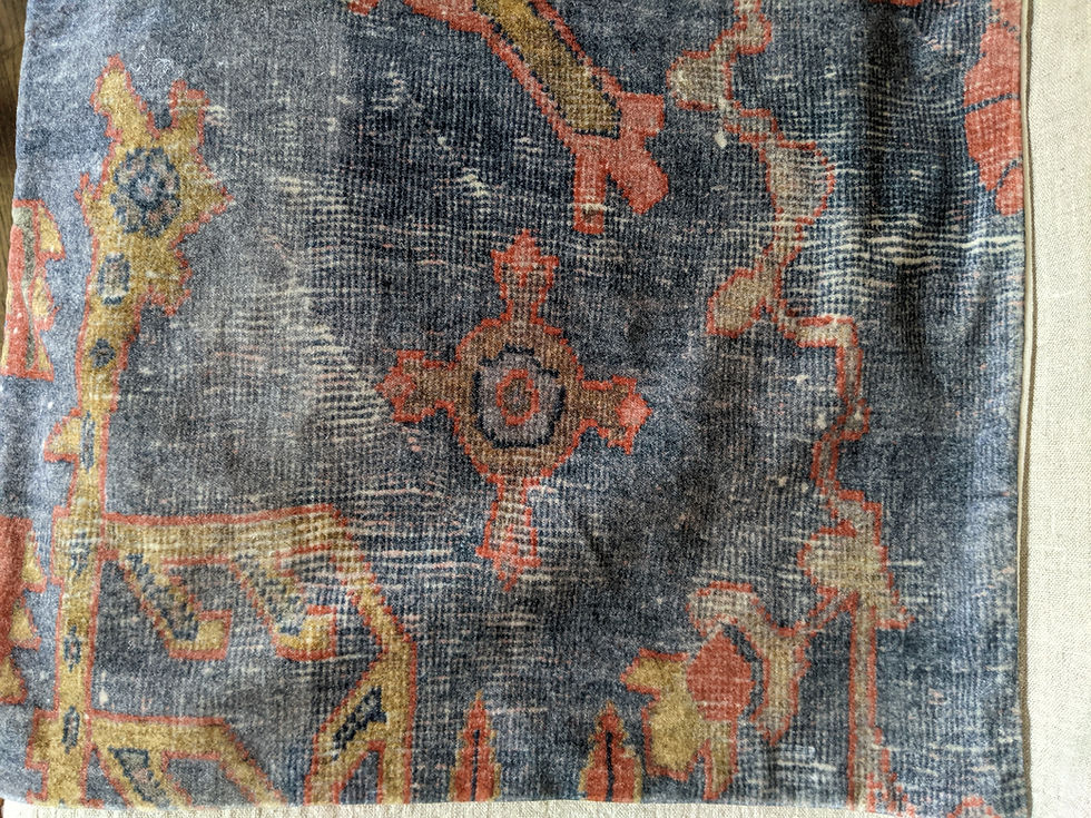 Thumbnail: Pottery Barn Dara Velvet Lumbar Pillow Cover Blue