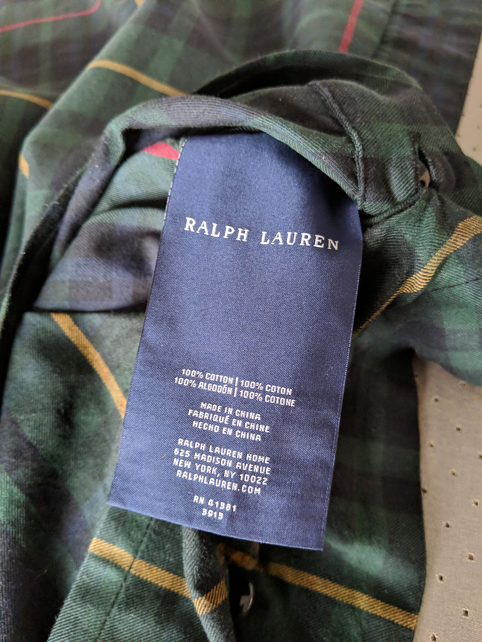 Thumbnail: Ralph Lauren Duke Devonshire Tartan Plaid Euro Sham Navy