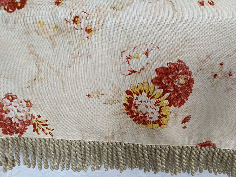 Thumbnail: Waverly Garden Room Norfolk Tablecloth Square Fringed