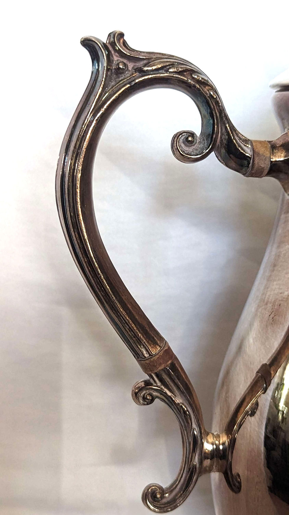 Thumbnail: FB Rogers Samovar England Queen II Crown Silverplate Coffee Tea Pot Ornate