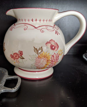 Thumbnail: Vintage Waverly Garden Room Rose Pitcher