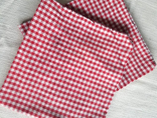 Thumbnail: Ikea Liamaria Red Gingham Euro Sham Pair Cotton