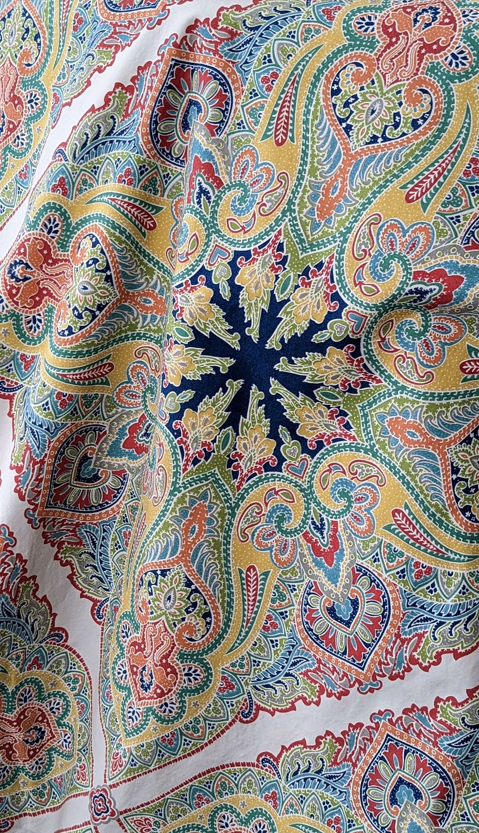 Pottery Barn Penelope Medallion Full Queen Duvet Cover Colorful