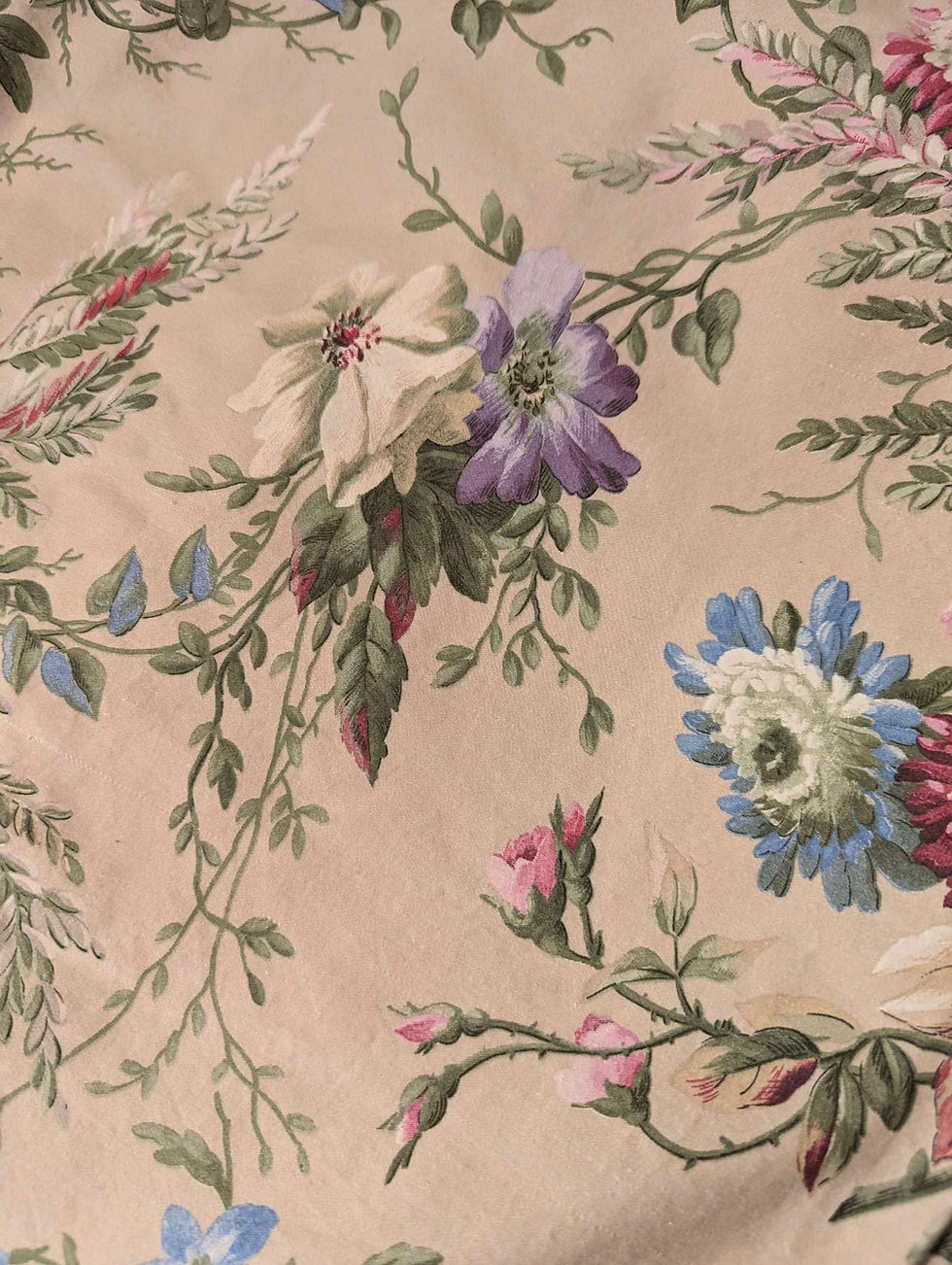 Thumbnail: Ralph Lauren Adriana Floral King Duvet Cover Italy Cotton Sateen