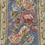 Thumbnail: Aubusson Needlepoint Blue Rose Pillow French Decor 16" Down Insert