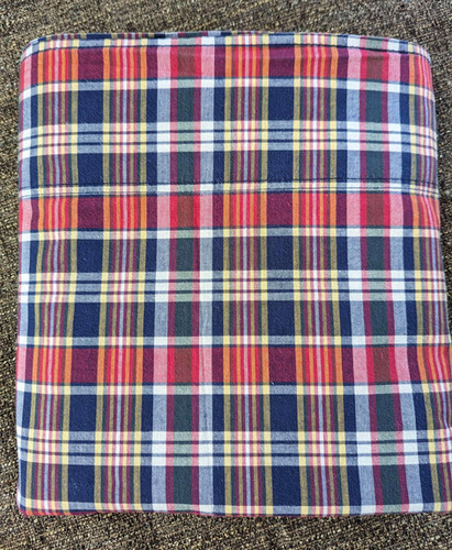 Ralph Lauren Kennebunkport Madras Plaid Twin Flat Sheet