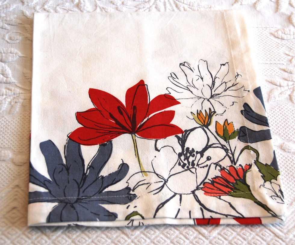 Dinner Napkins Tag Ltd Cotton Floral Print Set of Four 20in