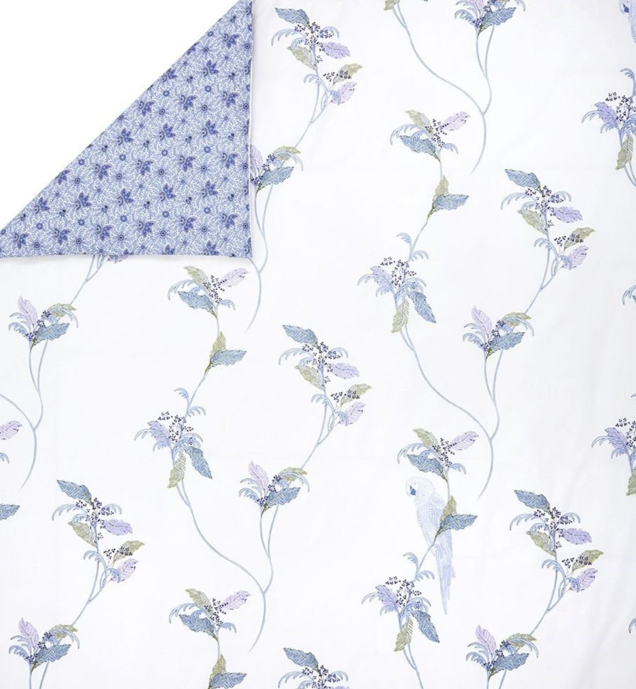 Plumes Luxury Yves Delorme Standard Sham Blue White Purple