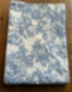 Waverly Garden Toile Curtain Panel Cream Blue Floral 60x42in