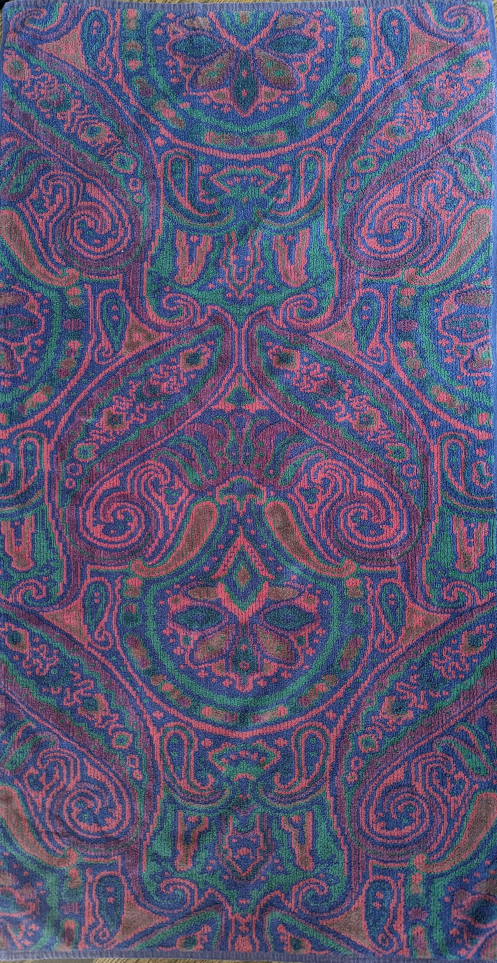 Ralph Lauren Towel Bath Towel Paisley Medallion Jewel Tone USA 50in