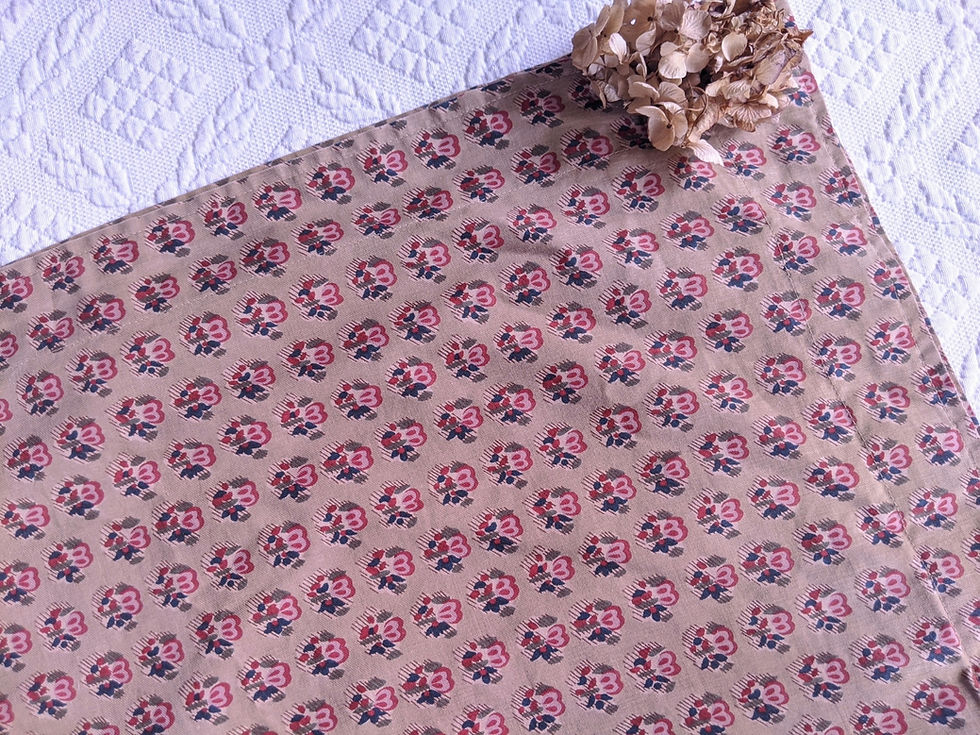 Thumbnail: Ralph Lauren Cadiz Foulard Standard Case Tan Red Cotton