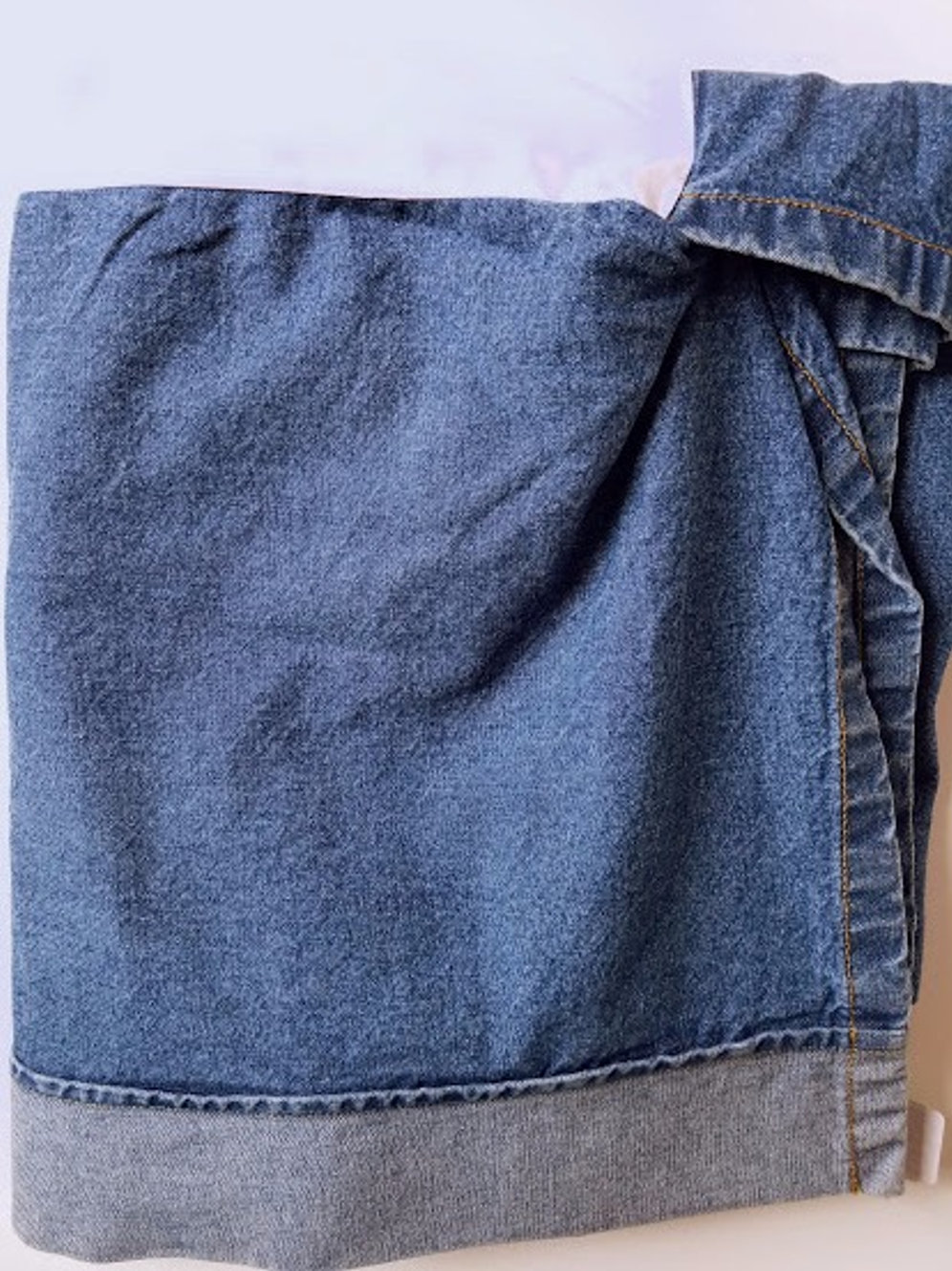 Tommy Hilfiger Queen Denim Bedskirt Cuffed