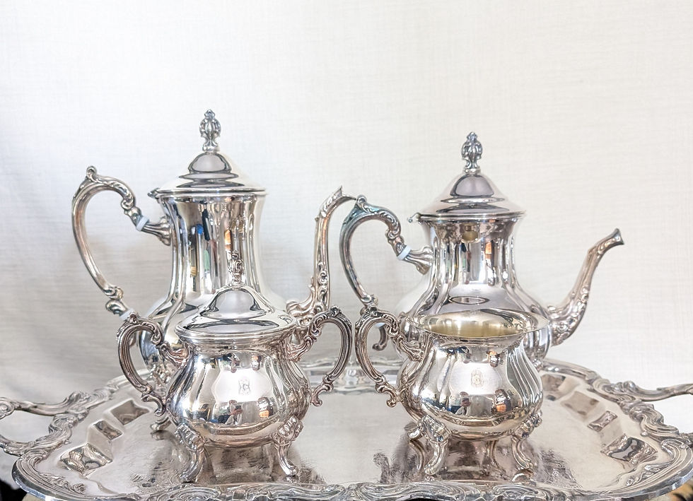 Towle Silverplate Service TWS305 Coffee Pot Teapot Creamer Sugar