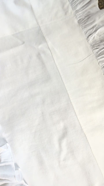 Thumbnail: "H" Monogram Antique Euro Pillow Cover Pair White 30x31in