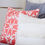 Thumbnail: Cupcakes and Cashmere Throw Pillow Coral Crewel 18in Square Feather