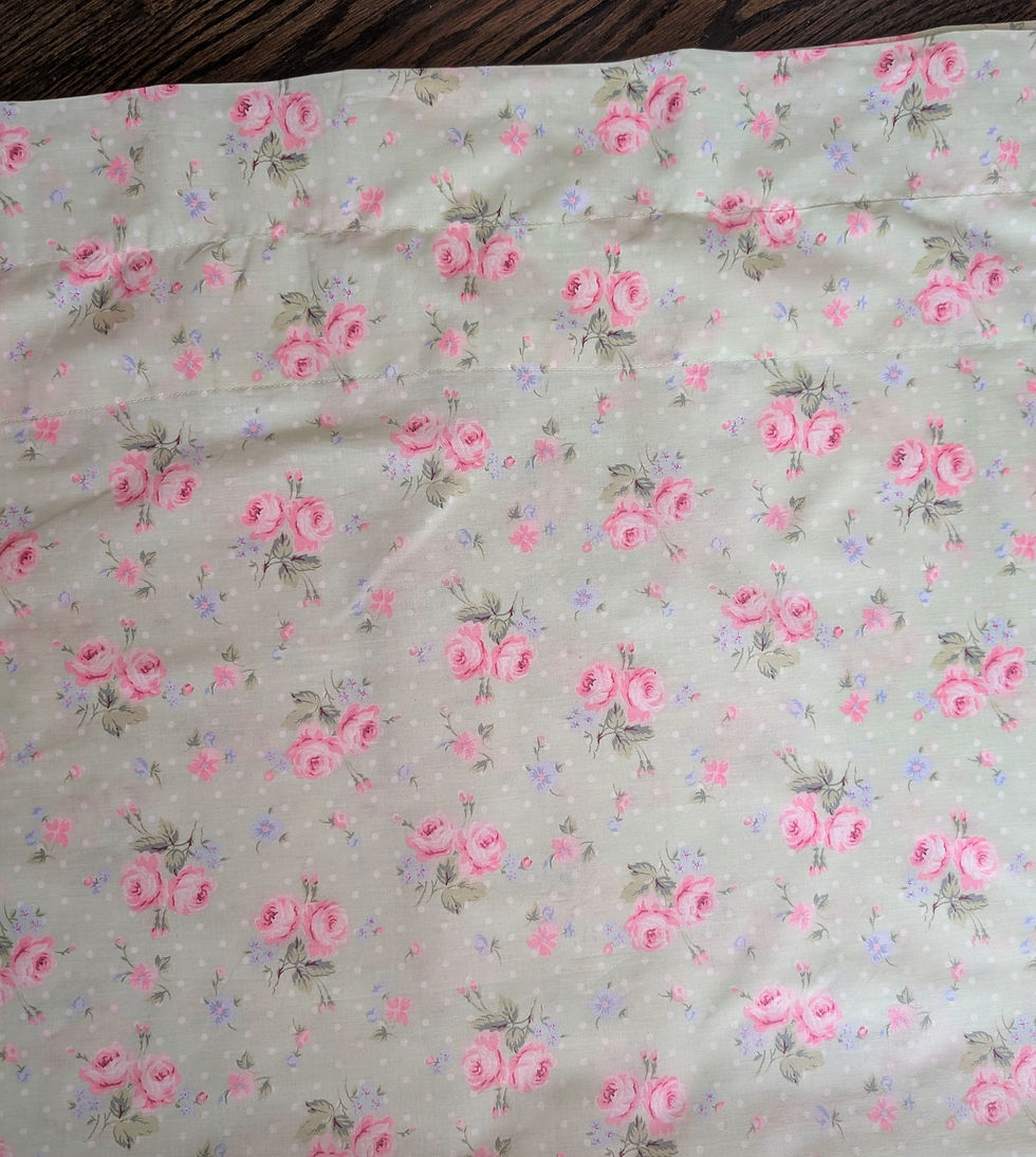 Thumbnail: Laura Ashley Lifestyle Madeline Pocket Panel Green Pink Roses 87 X 42in