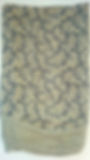 Waverly Fern Gingham Valance Beige + Blue 15 x 76