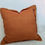 Thumbnail: Crate and Barrel Skylar Throw Pillow Orange 18in Feather Insert