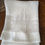 Thumbnail: "B" Vintage White Linen Tea Towel Monogram Crochet Insert 44in