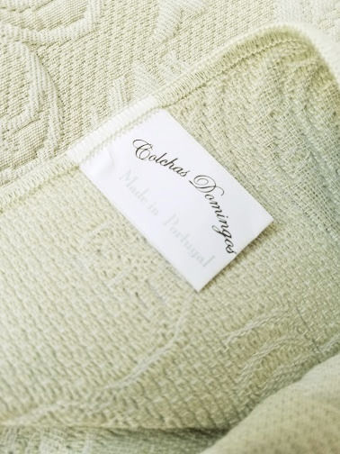 Thumbnail: Colchas Domingo Matelassé Standard Green Sham Pair Cotton