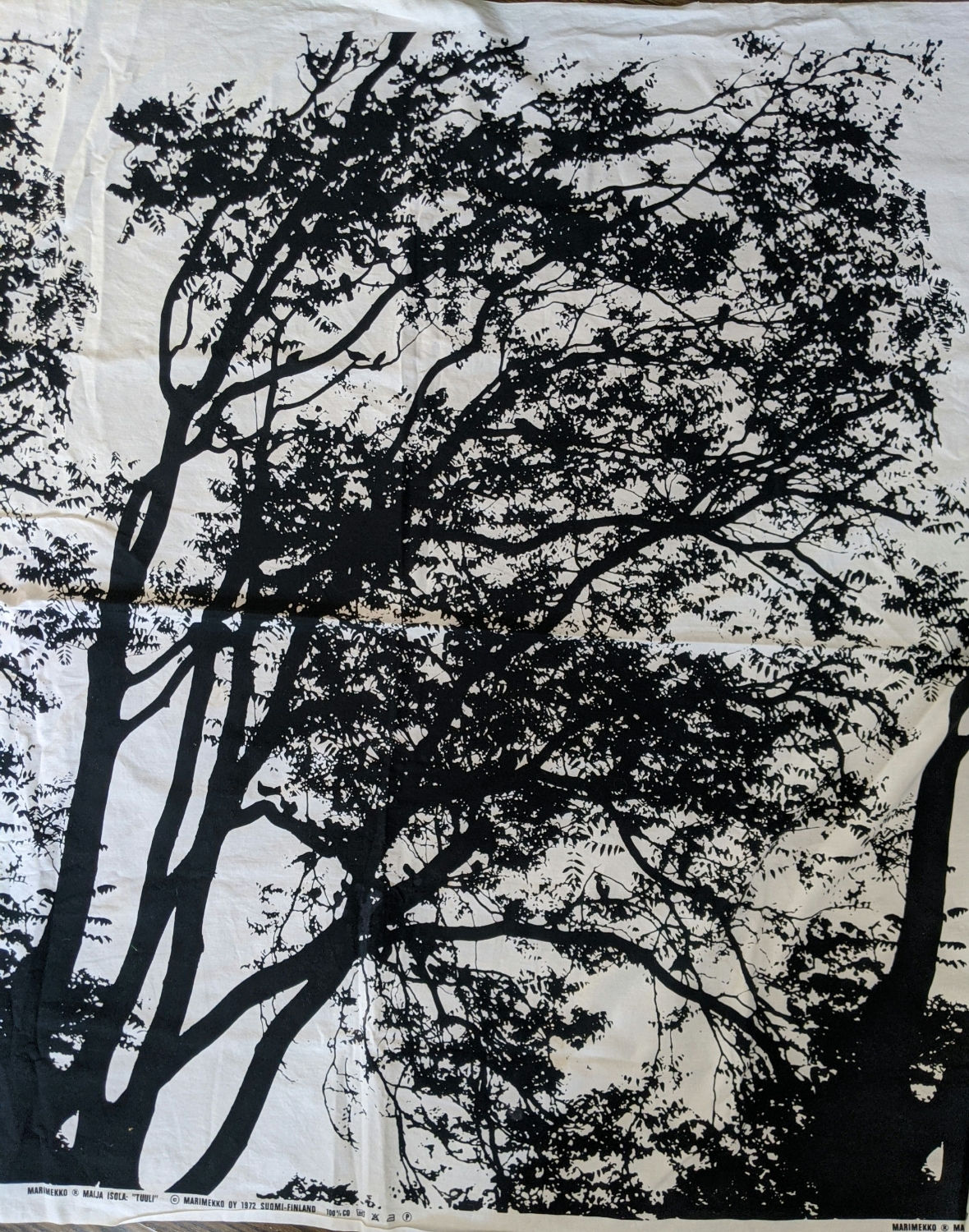 Marimekko Tuuli Fabric Panel Wall Art 36" W 56" L Maija Isola Finland