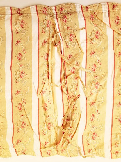 Thumbnail: Floral Pillow Sham Standard Floral Stripe Tan Red White