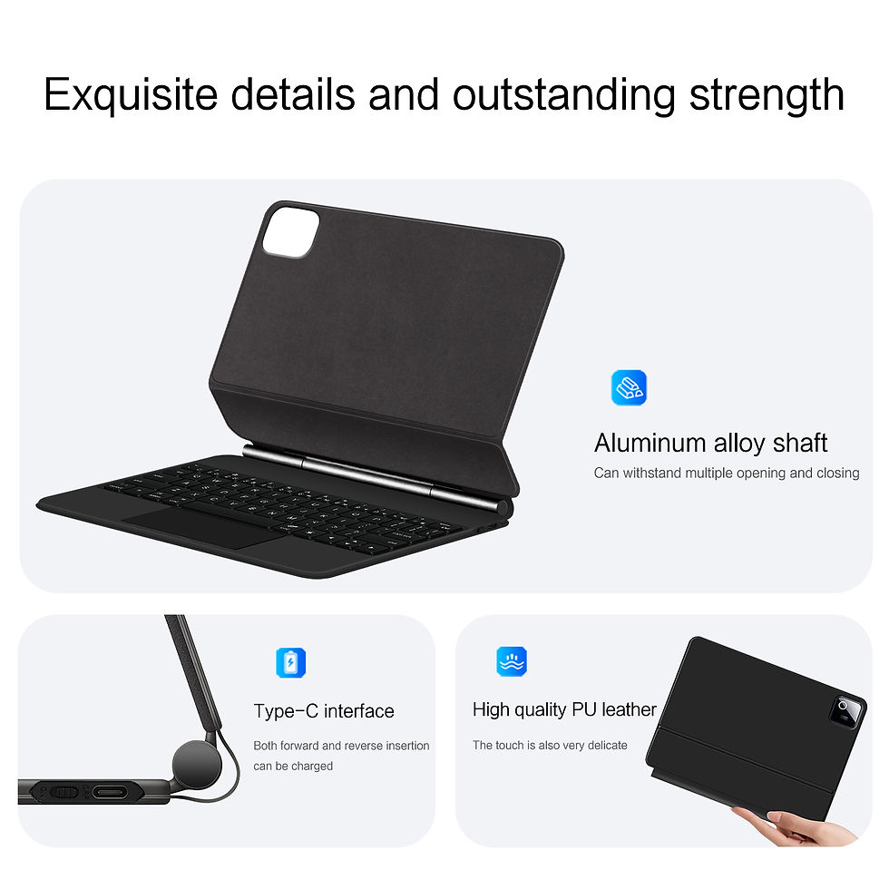 Thumbnail: Backlight Magic Keyboard For Xiaomi Pad 8 Mi Pad 8 Pro 11.2 inch Case for Xiaomi