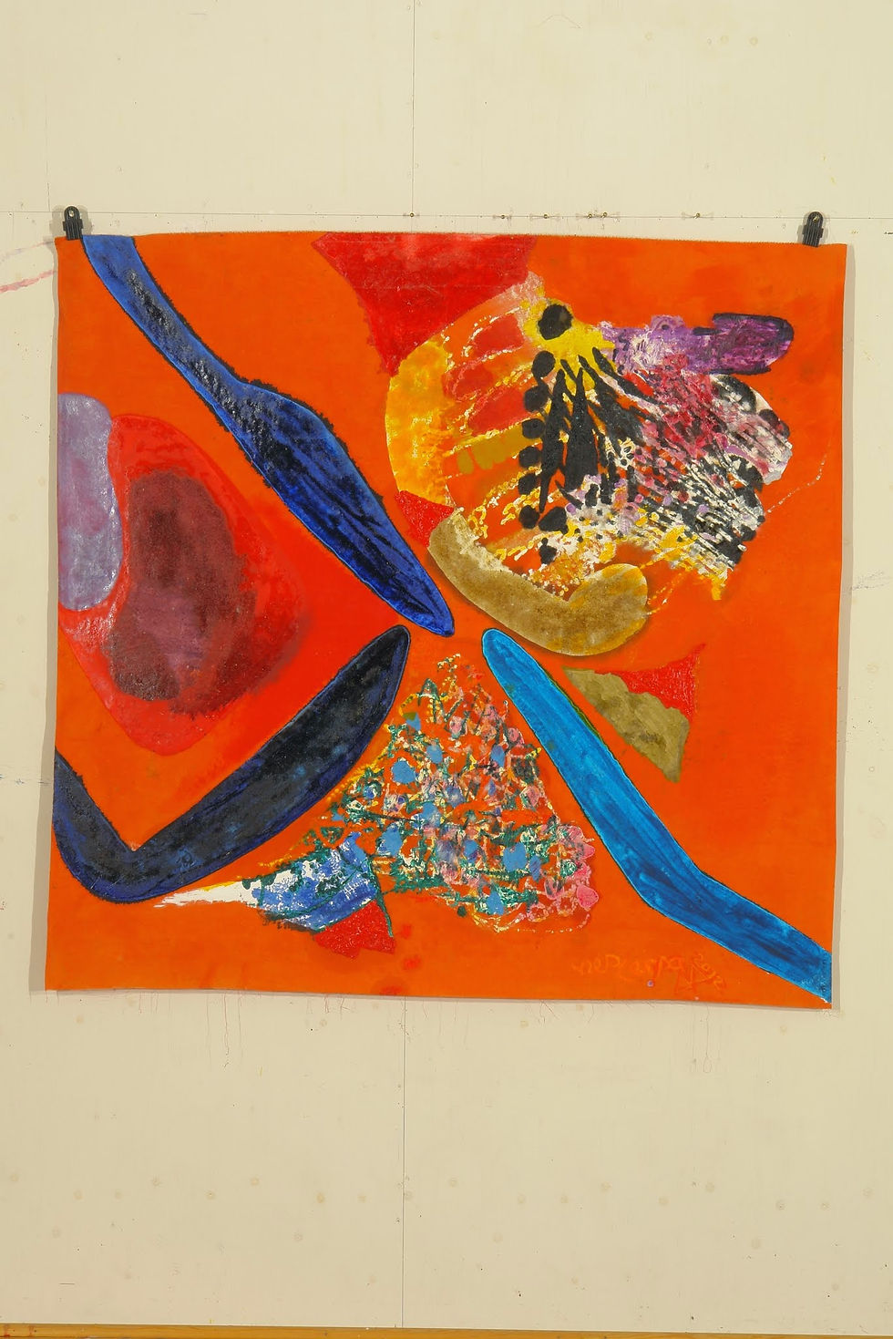 Thumbnail: Oliemaleri Nr. 1037, 157 X 160 cm