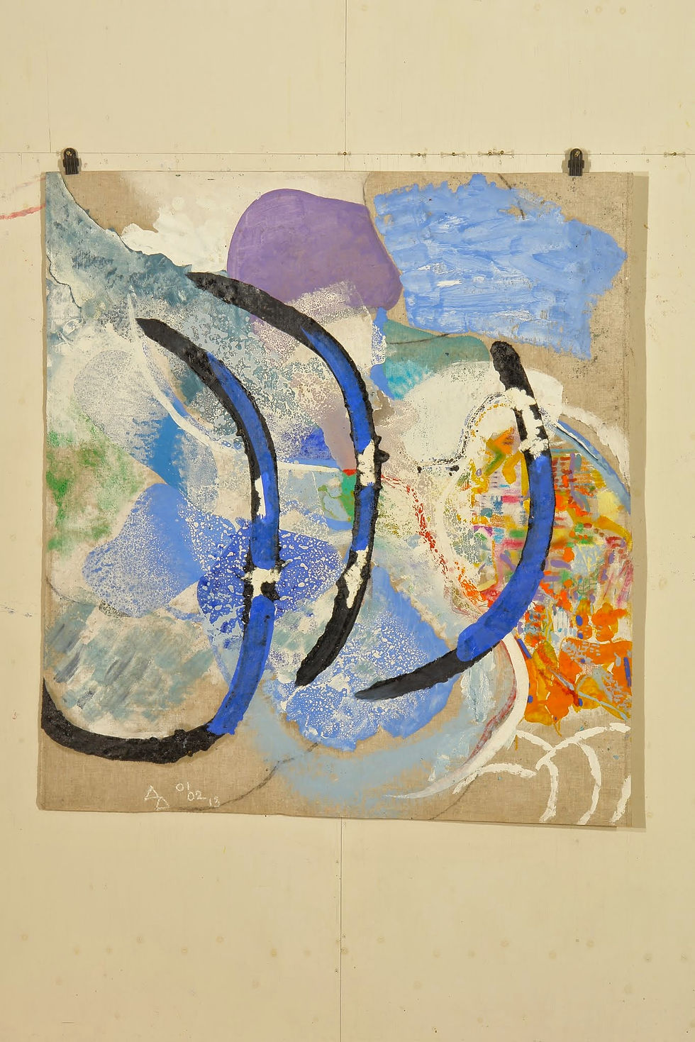 Thumbnail: Oliemaleri Nr. 1028, 163 X 147 cm
