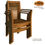 Thumbnail: Handcrafted Solid Teak Wood GT Stackable Chair Furniture with Arm