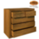 Thumbnail: Handcrafted Solid Teak Wood Chest Drawer Big w/o Leg 2TD EMB Furniture