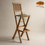 Thumbnail: Handcrafted Solid Teak Wood Petite Folding Bar Chair Furniture-NOT FOR HEAVY USE