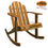 Thumbnail: Handcrafted Solid Teak Wood Stylist Rocking Chair Furniture