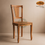 Thumbnail: Handcrafted Solid Teak Wood Punt Up No Flower Dining Chair