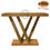 Thumbnail: Handcrafted Solid Teak Wood Double-X Console Table