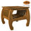 Thumbnail: Handcrafted Solid Teak Wood Sedan Side Table Furniture