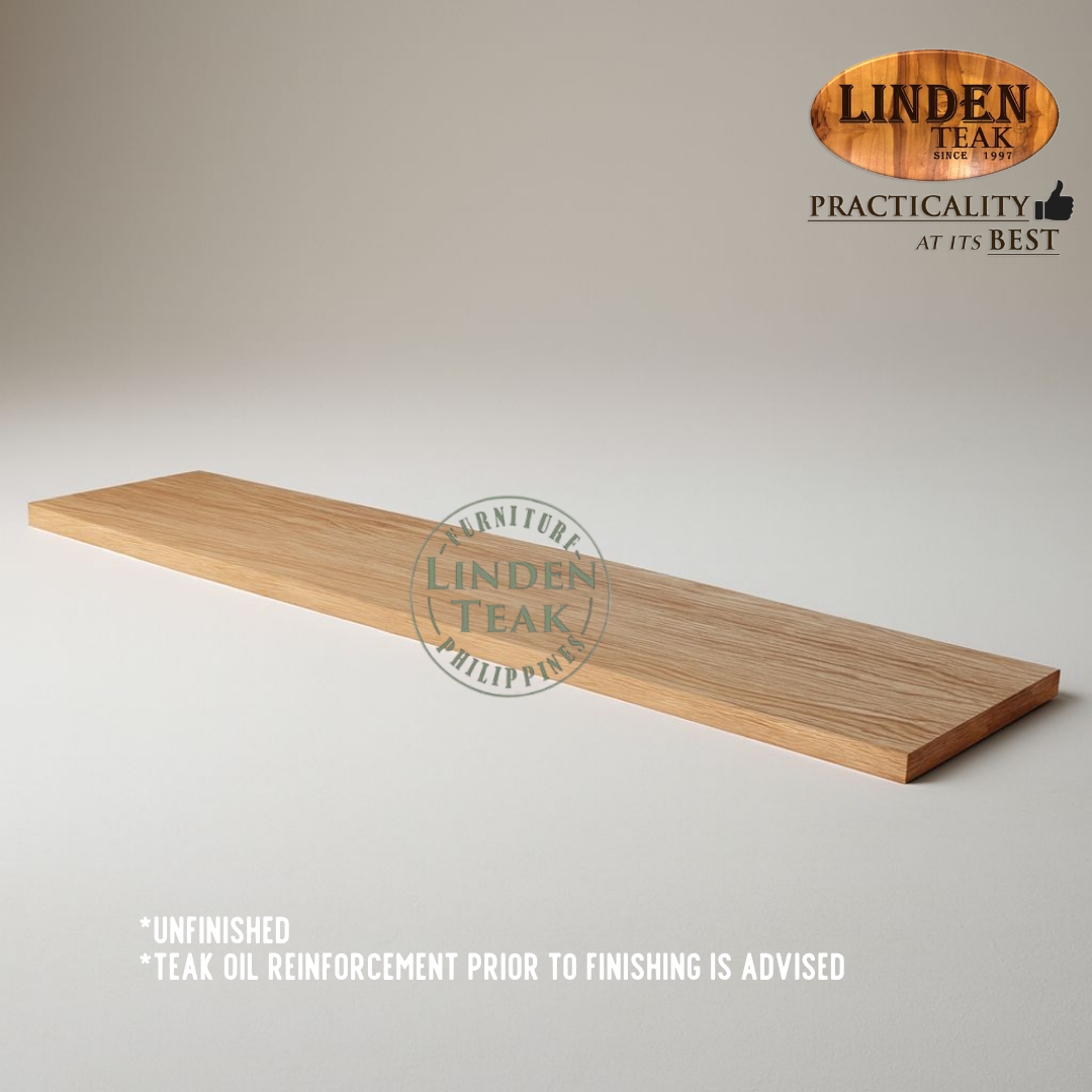 Solid Teak Wood Small Teak Plank 50 x 10 x 1cm
