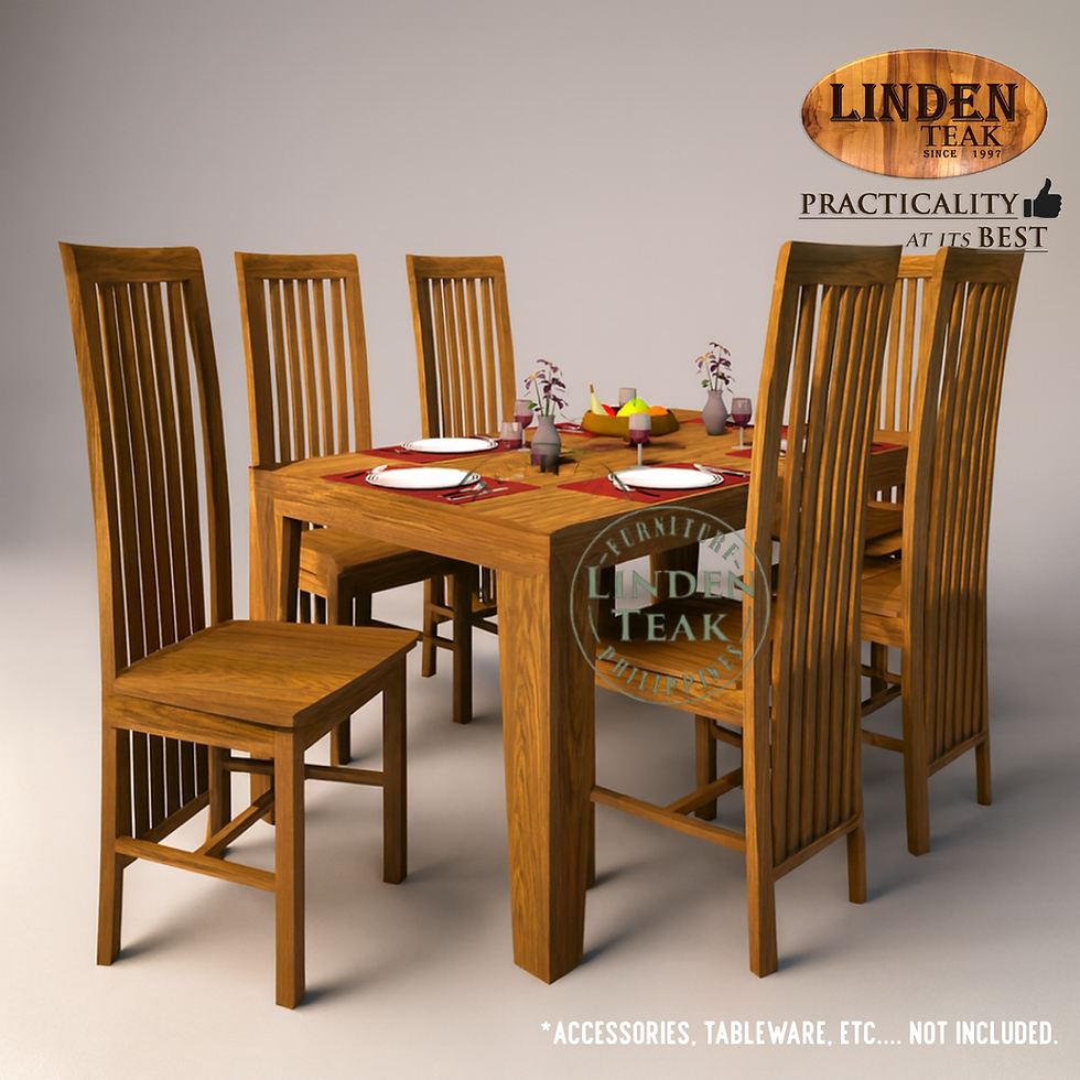 Thumbnail: Handcrafted Solid Teak Wood Modern Ohara -153 - Balero Dining Set