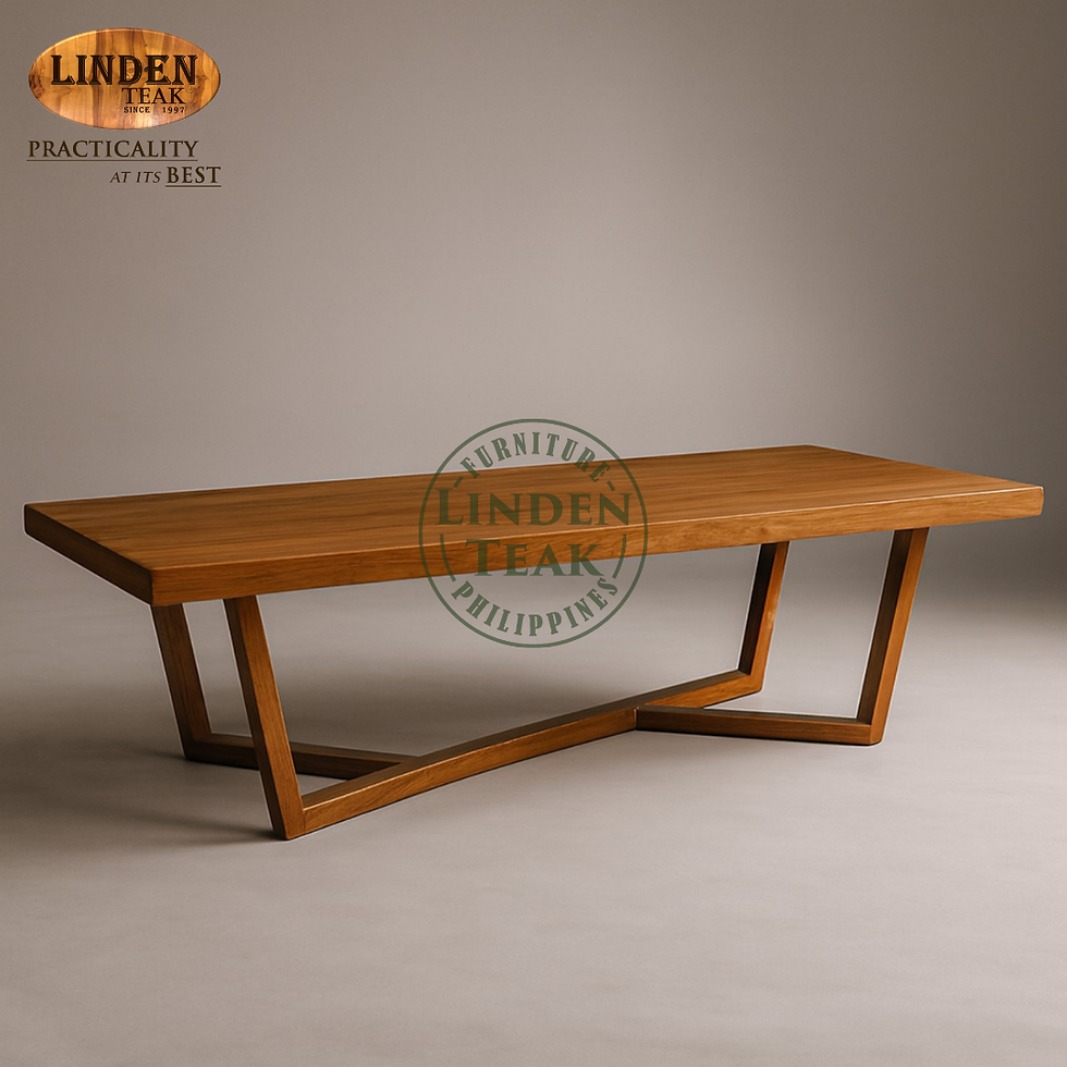Handcrafted Solid Teak Wood Abstract-270 Table Furniture