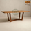 Thumbnail: Handcrafted Solid Teak Wood Abstract Table Furniture