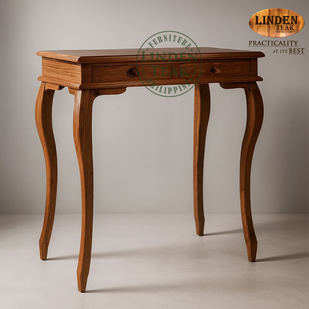 Handcrafted Solid Teak Wood Small Gareng Classic Console Table Furniture