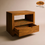 Thumbnail: Handcrafted Solid Teak Wood Idea Night Table w/o Curve Furniture