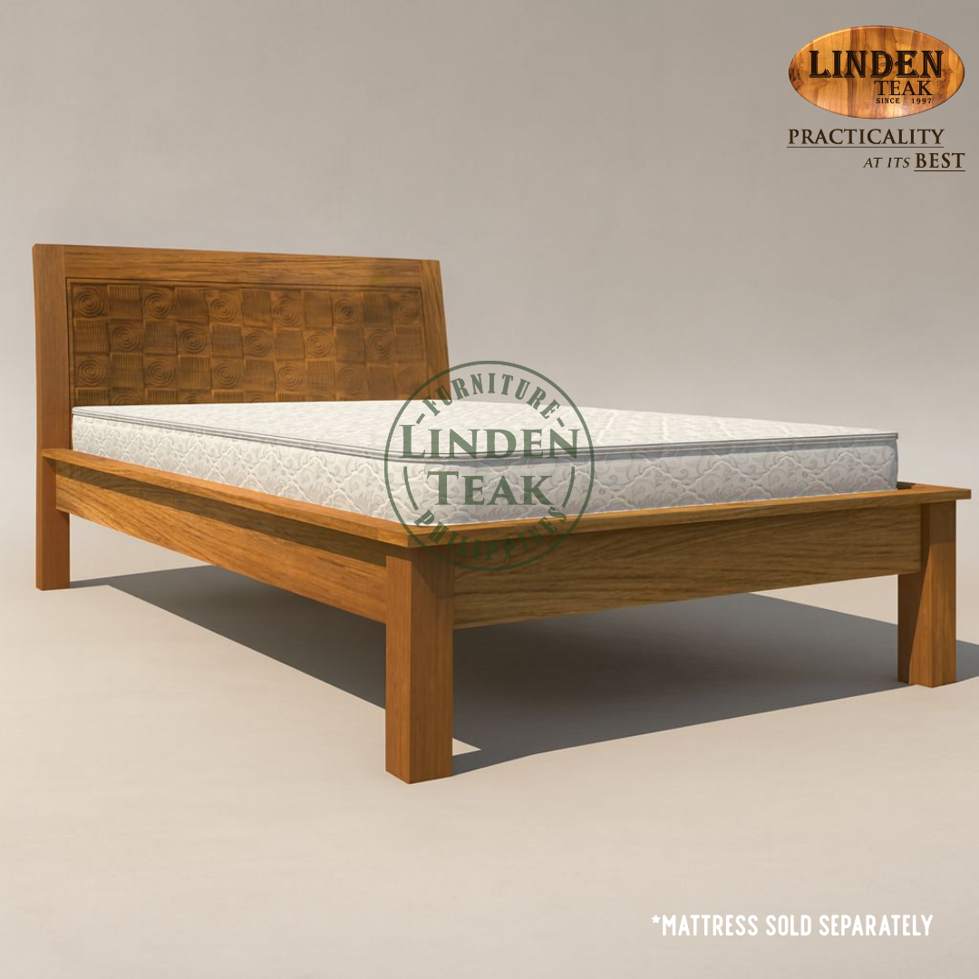 Handcrafted Solid Teak Wood Empatra-M Bed Frame Double Size Furniture